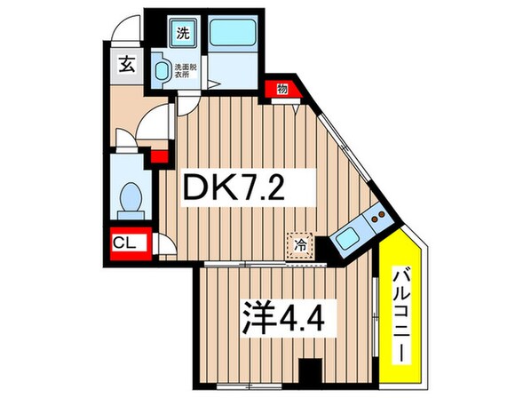 テリアズ港町の物件間取画像